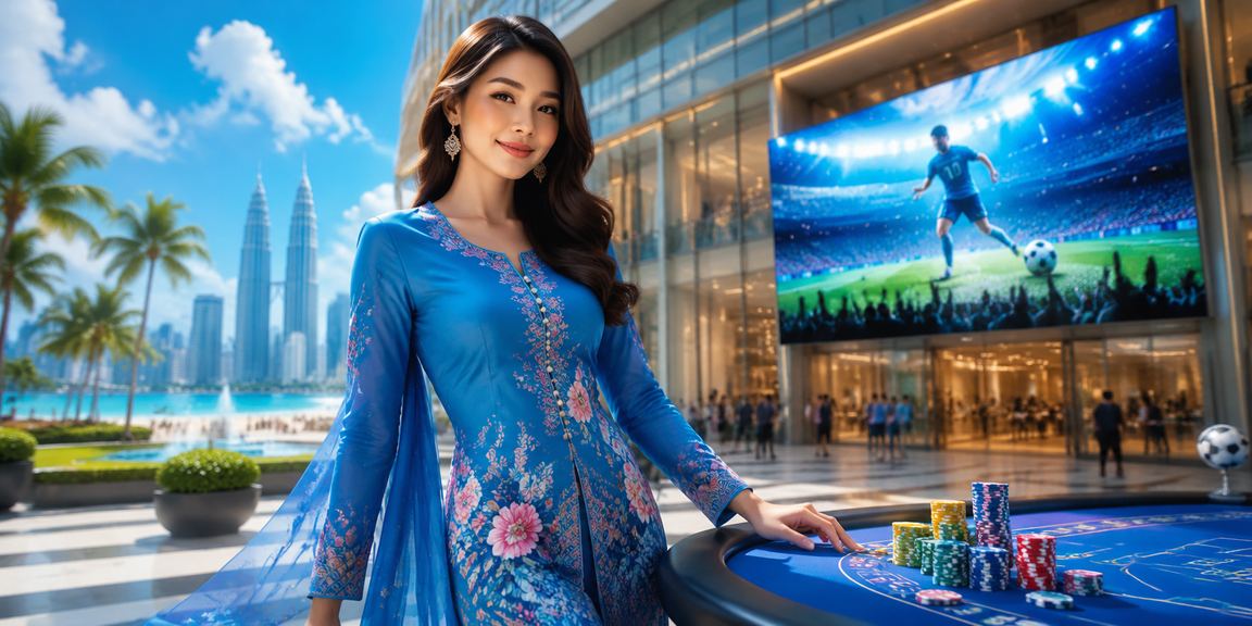 Penggemar sukan Malaysia berpakaian baju kurung menikmati hiburan dalam talian mc20 di Kuala Lumpur